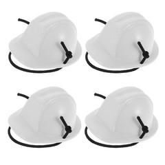 4 Pcs Miniature Doll Hatsconstruction Party Supplies Toy Dollhouse Hard