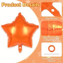 20 Pcs Star Balloons,18 Inch Mixed Color Star Foil Balloons,Stars Shaped Ball…