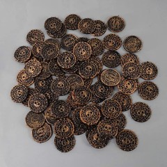 Pirate Coins Gold 10-50pc Plastic Metal 3.8cm Kids Birthday Party Treasure Chest