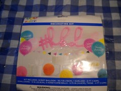 Happy Birthday 16 Piece Decorating Kit For Celebration. New