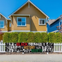Large Black History Month Banner for Fence Pan African American Black History…