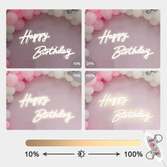 40″/23″ Happy Birthday Neon Sign Large – Happy Birthday Sign 12V – Happy Birthda