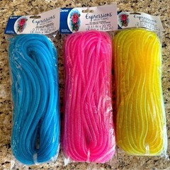 Darice Expressions Mesh Tubing – Blue, Pink, Yellow craft supplies new