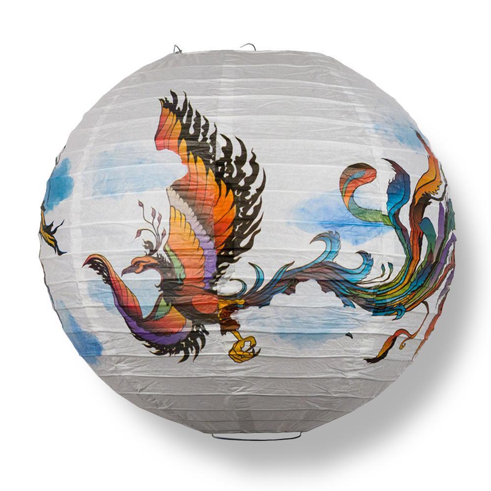14″ Phoenix Chinese Wedding / New Year Paper Lantern