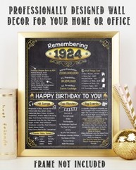 99th Birthday Party Decorations (Ninety-nine) – Remembering The Year 1924