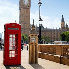 6 Feet British International Party Decorations Big Ben Cardboard Cutout Stand