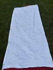 Large American Flag Backdrop 4 Sewn Flags Patriotic Event Display- 131×58.5 5”