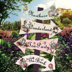 Delightful 10-Piece Arrow Signs Set for Alice in Wonderland-Themed Celebrations