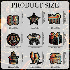 Vintage 85Th Birthday Decorations – 9 Pcs Retro Sunset Party Paper Table Honeyco