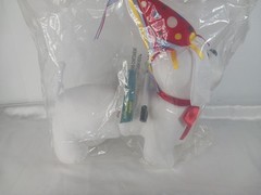 Happy Birthday 11″ Long Autograph Plush Stuffed Dog New