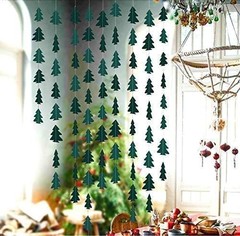 Dark Green Pine Tree Garland Camping Decorations Woodland Theme Baby Shower H…