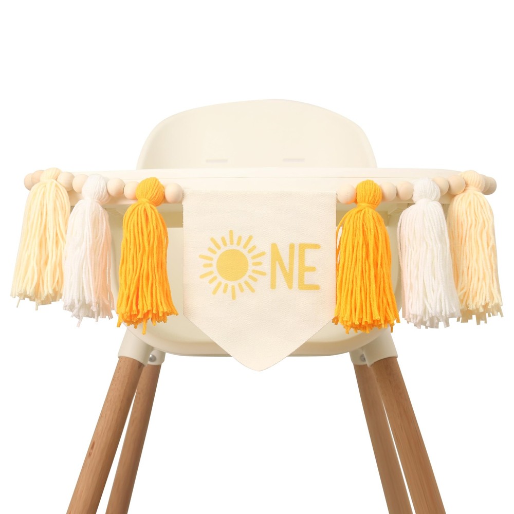 First Boho Sun Highchair Banner – You Are My Sunshine Tassels