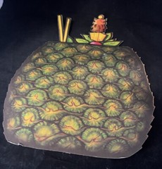 Beistle Co. Hawaiian Pineapple Cocktail Drink Die Cut Decor 1979 Vintage 17”