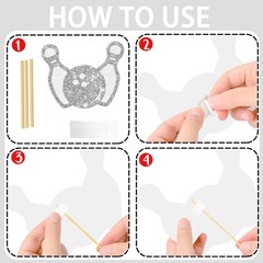 16 PCS Bowling Party Centerpiece Sticks Glitter Strike Up Birthday Decor
