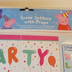 Peppa Pig Party Decor Kit Scene Setters Banner Swirl Hanging Props 31pc Bundle