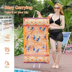 2 Packs Pool Hammock Floats for Adults Iflatable Pool Chair Floats 4-in-1 Mul…
