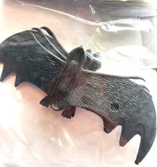 4x Halloween plastic bats small trick or treat gift fancy dress accessories 1