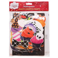 Halloween Photo Booth Props 41 Pc Kit Sign Adhesive Pads Sticks Decorations