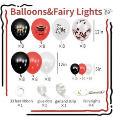 Graduation Decorations 2026 107 Pcs Balloons Light Boxes Set