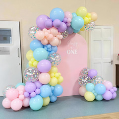 Pastel Balloons, 12 Inch Rainbow Macaron Pink Blue Teal Yellow Purple Apricot As