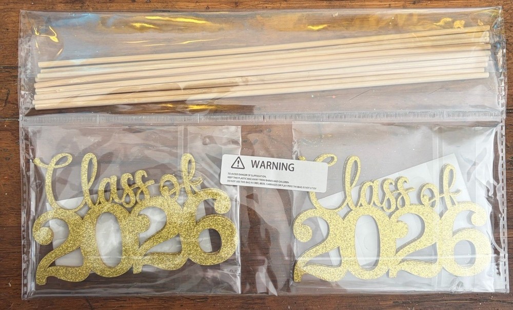 12 Pcs Graduation Decoration 2026 Centerpieces For Tables Gold Party Decor