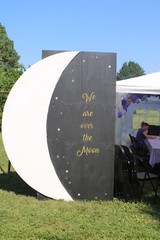 Large Wooden Baby Shower Sign/Over the Moon
