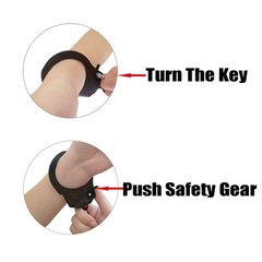 Toy Handcuffs with Keys Metal Handcuffs Party Supplies Accessory Stage Party Pro