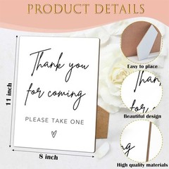 Please Take One Sign, Wedding Favor Sign, 8 x 11 Inch, Baby Shower Decoration…