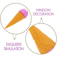 Simulated Ice Cream Cone Model Artificial Food Prop Photography Shop Decor