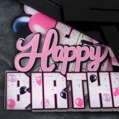 Happy 15th Birthday Pink Acrylic Table Topper Centerpieces Set 15 Years Old