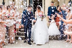 5000 PCS White Confetti 1 Inch Paper Circles Table Wedding Birthday Decor