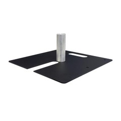 Steel Base Plate, Use with Pipe and Drape System, 24″x24″ (58LBS)