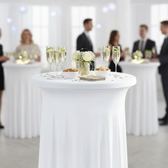 30 inches 32″ Highboy Cocktail Round Stretch Spandex Table Cover Table Skirt …