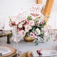 Fully Assembled Bachelorette Photo Booth Props – Set of 32 – Rose Gold, Pink,…