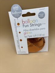 Amscan Balloon Fun Strings Bronze Rounds 6 Feet Long