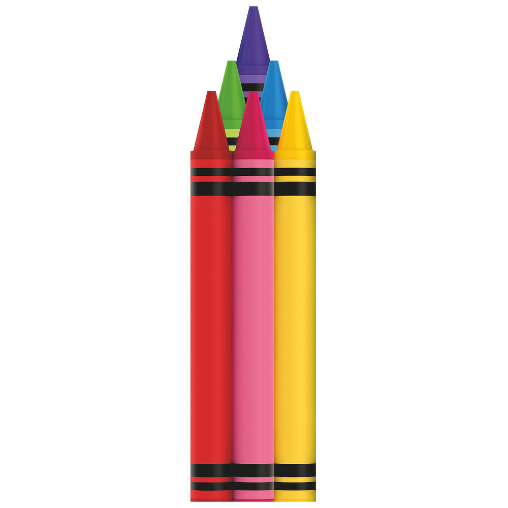 S12549 Crayons For Coloring 80in Prop Art Drawing Cardboard Cutout Standee Stand