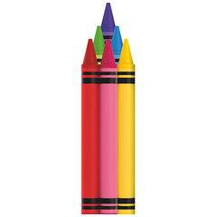 S12549 Crayons For Coloring 80in Prop Art Drawing Cardboard Cutout Standee Stand
