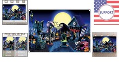 Durable 7x5ft Halloween Nightmare Backdrop – Perfect for Baby Showers & Parties
