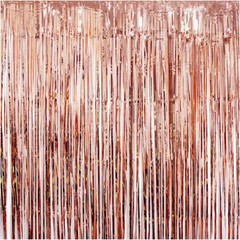 2M Long Metallic Foil Fringe Curtain Trim Tassel Shimmer Door Wedding Party UK