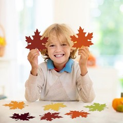 60 PCS Fall Maple Leaves Paper Cutouts Bulletin Board Decor Party Supplies
