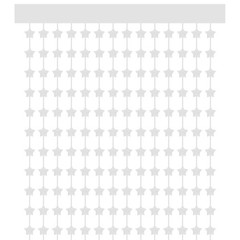 3 Pack Party Backdrop Decoration,Star Streamer Foil Fringe Curtain,Silver