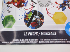 Marvel Avengers Party Supplies 12pcs Swirl Decorations 3 Foil Balloons 18″ Round