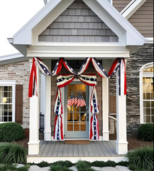4Th of July Decorations American Banner with Stars, 250Th Anniversary American B