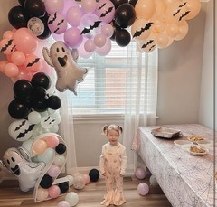 Ghost Foil Balloons for Halloween Party Decorations – 3pcs Balloon Set