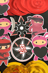 Pink Ninja Hanging Party Decorations & Swirls~Everything in Picture~NEW~FREESHIP