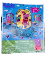 Peppa Pig Theme Birthday Party Decorations Banner Streamers Table Centerpieces