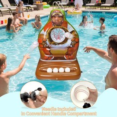 Pool Toys Games Set Inflatable Baseball Toss Game, Fun Swimming Floating Game