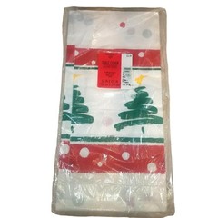 Table Cover Vintage Sealed Christmas Tree Tablecloth 54″ x 102″ Crepe Paper