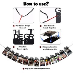 Graduation Decorations 2026 – Congrats Grad Photo Banner | K-12th Picture Banner