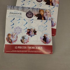 Disney FROZEN II Party Decor Include Centerpieces, Banners & Swirl Decorations
